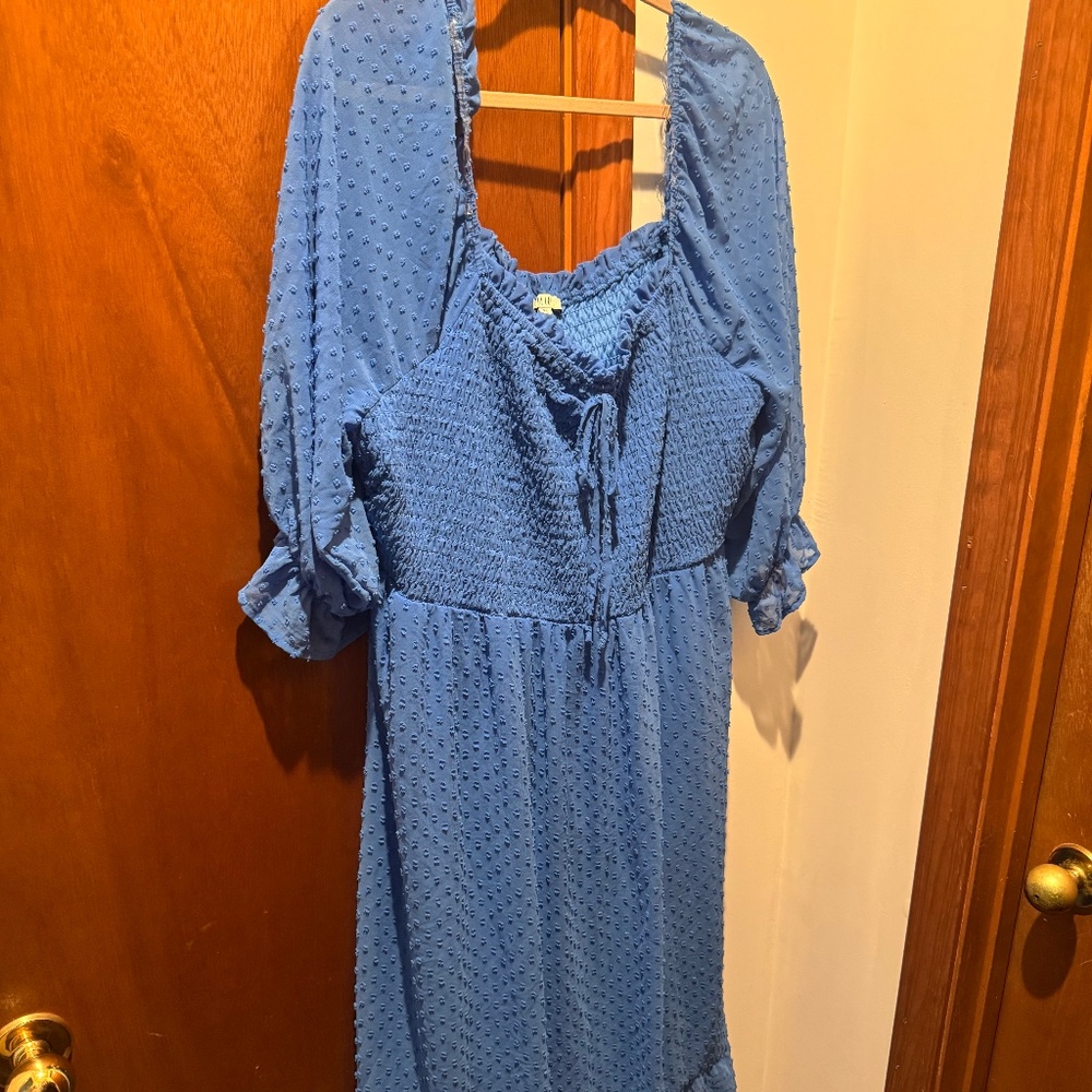 3XL blue dress